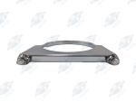 utomann 562.U3405C Flat U-Bolt Saddle Clamp | 5" Chrome
