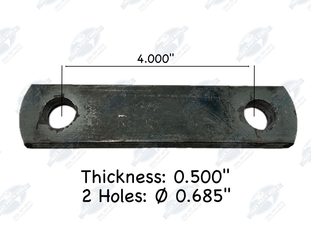 Dayton Parts 334-1485 Leaf Spring Axle U-Bolt Plate (4-Inch, Steel)