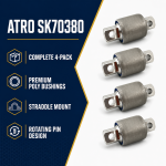 ATRO SK70380 Torque Rod Bushing Kit – 4-Pack, 2-3/4″ OD, 4-3/8″ C-C