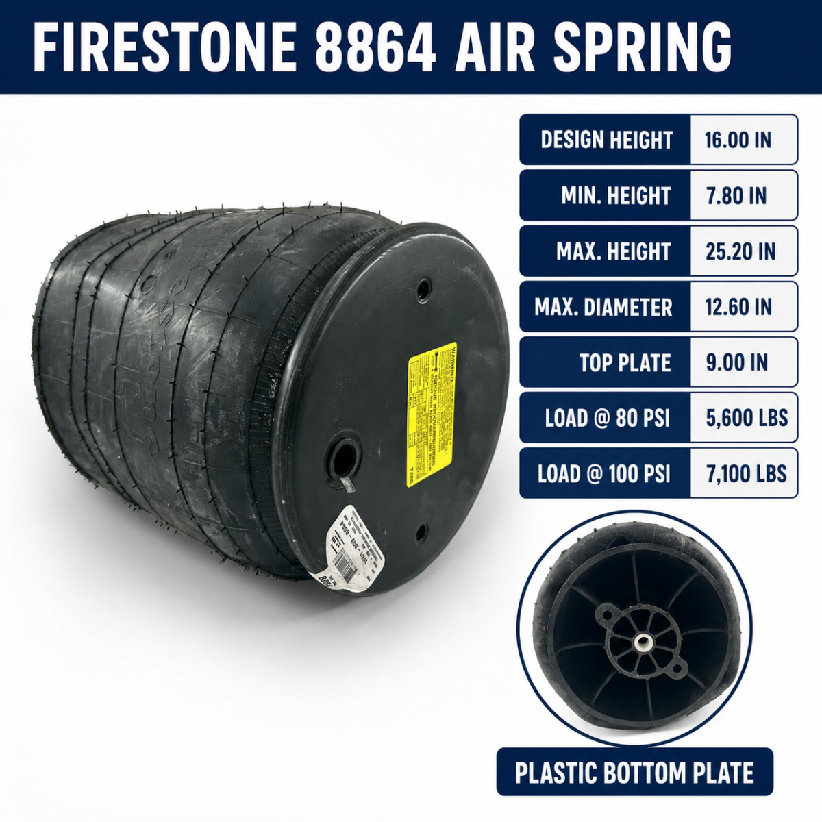 Firestone 8864 Air Spring – W01-358-8864