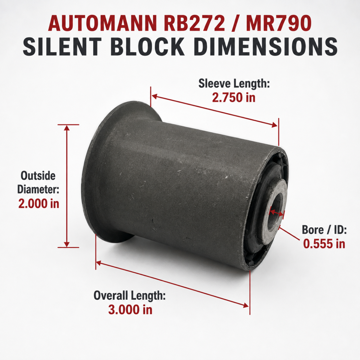 Automann RB272 Silent Block (MR790) – OEM 52113552AB Suspension Bushing