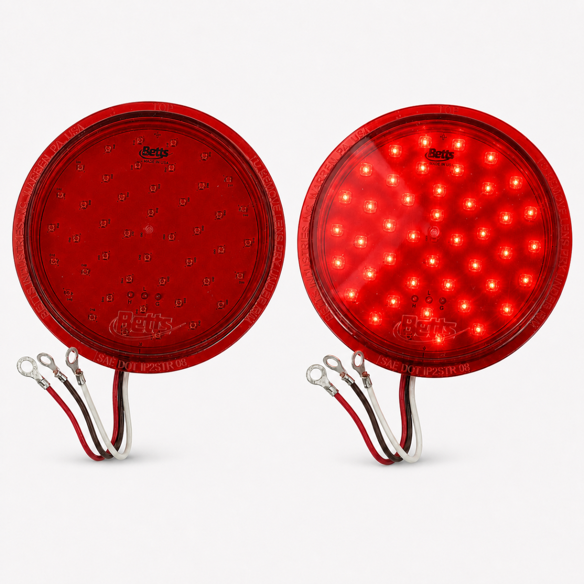 Betts SR4FH453E 4" Round Red 45-LED Stop/Turn/Tail Light Insert