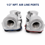 Tramec Sloan 441015 & 441016 Aluminum Gladhand Set – Red Emergency & Blue Service