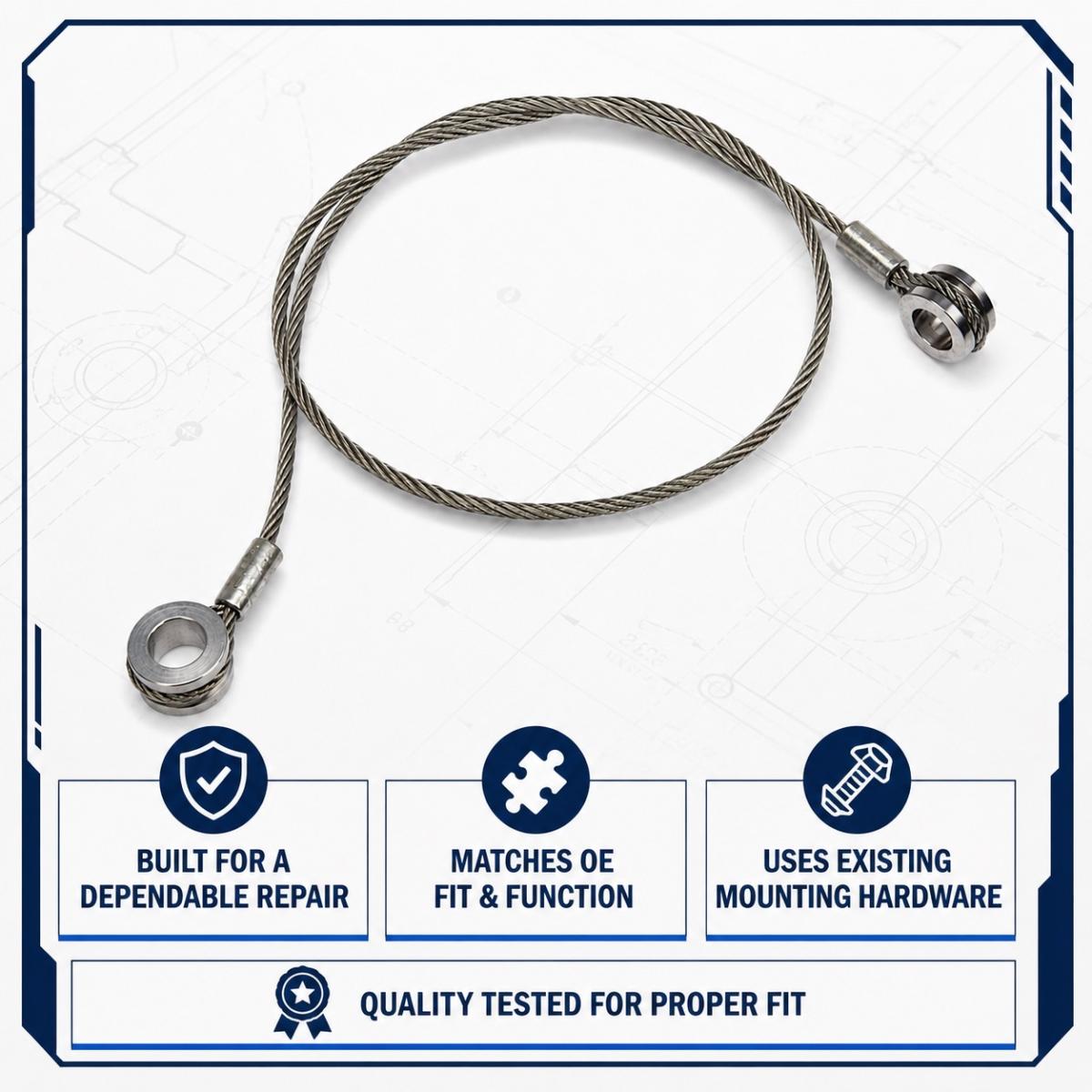 Dorman 924-5402 Hood Restraint Cable for Peterbilt Trucks