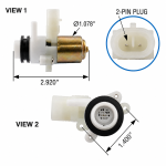 Automann HLK7046 Windshield Washer Fluid Pump – Kenworth & Peterbilt
