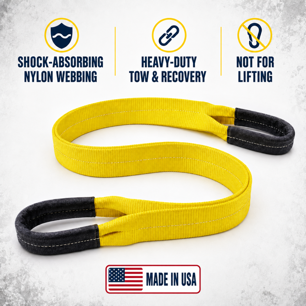 Spenser RS8230N Super Duty Recovery Strap - 6" x 30' (82,