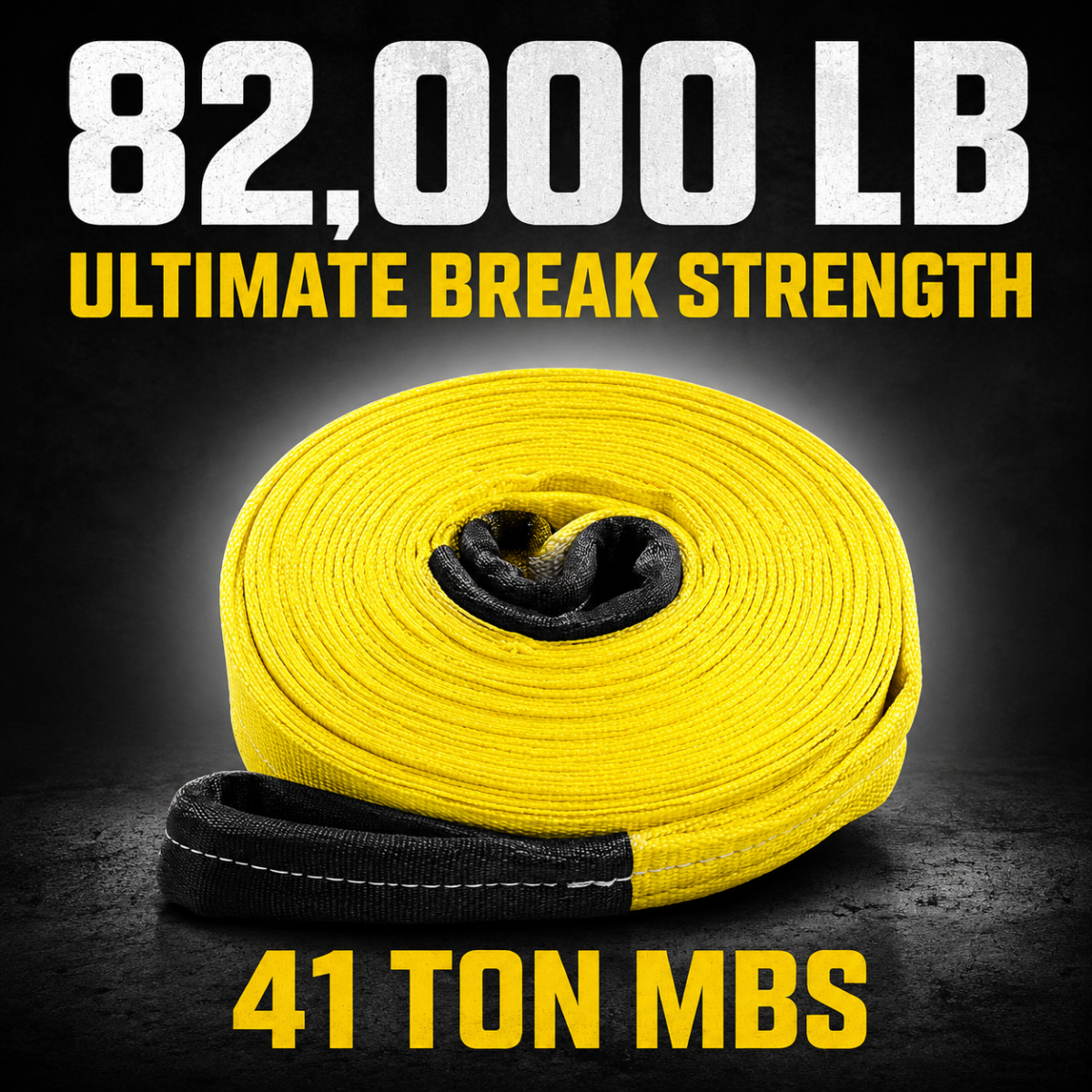 Spenser RS8230N Super Duty Recovery Strap - 6" x 30' (82,
