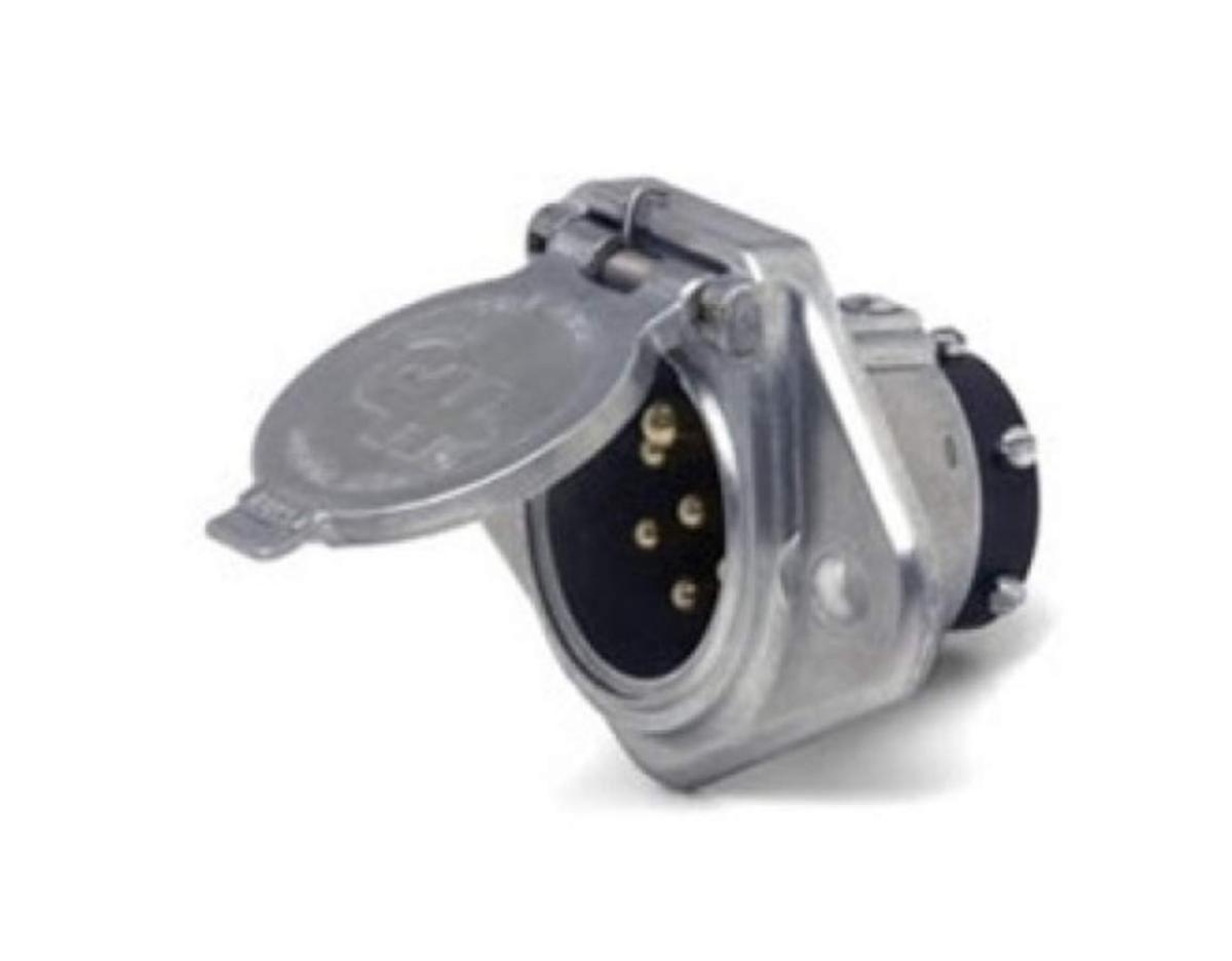 Cole Hersee 12063-BX 7-Pole Round Flanged Trailer Socket