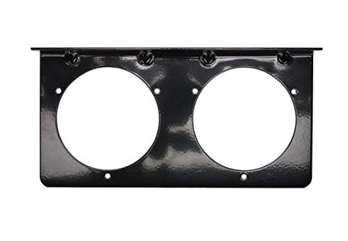 Truck-Lite 40715 Black Steel Bracket for Two 4-Inch Round Lamps