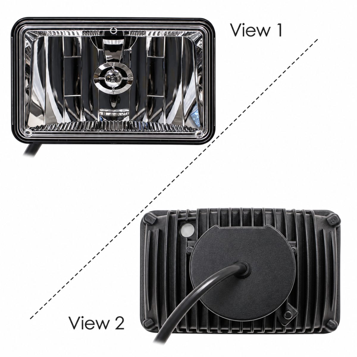 Automann 571.LD4X6W1H High-Beam LED Headlight - 4 x 6 Inch