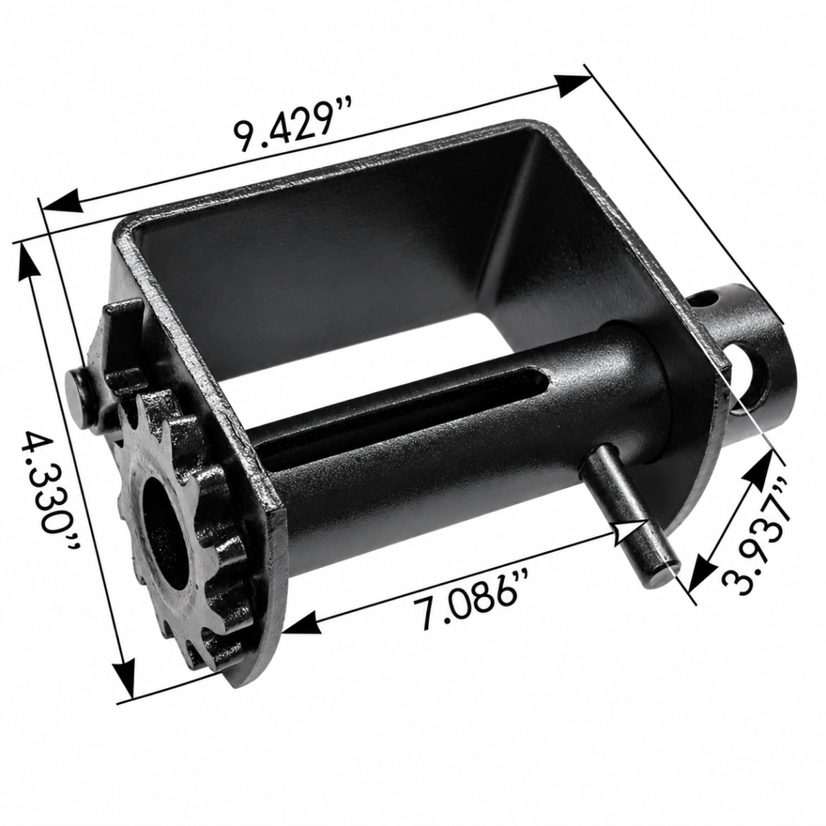 Automann 573.FW4 Low-Profile Combo Weld-On Winch