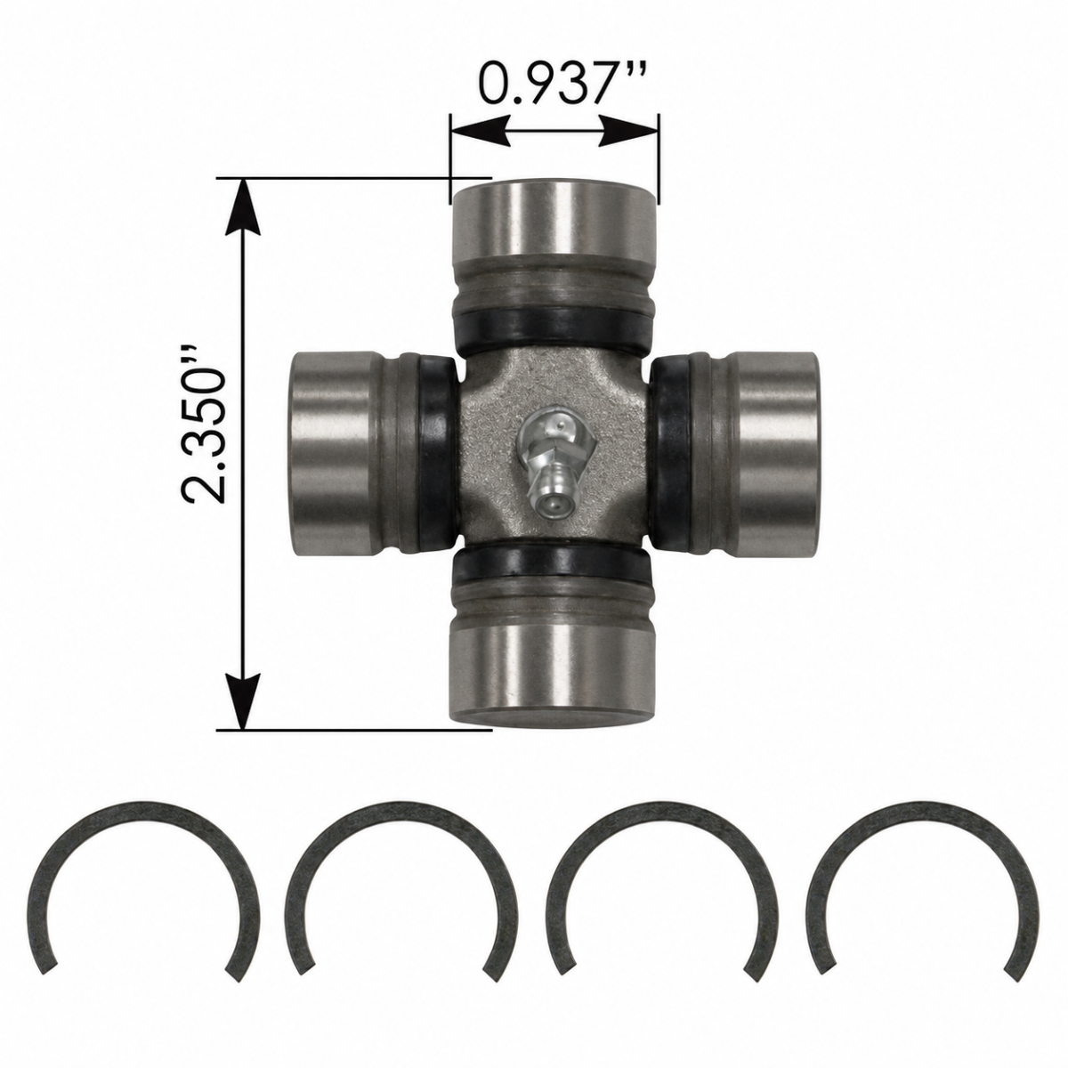 Automann 752.5103X Steering U-Joint Kit - Inside Snap Ring