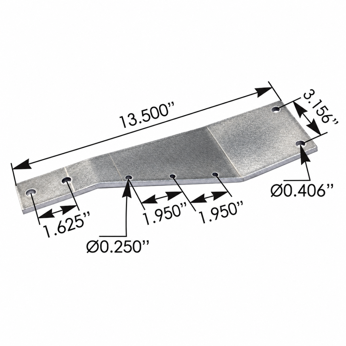 Automann M75669R Peterbilt 320 Lower Step Bracket - Right