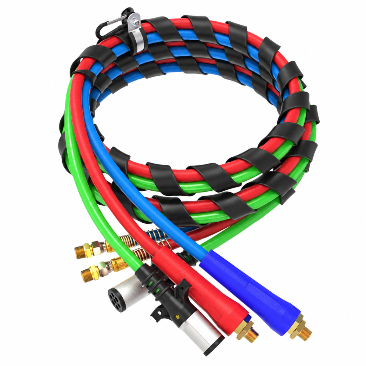 Automann 179.3025.12 Airpower 3-in-1 Air and Electrical Line – 12 Feet