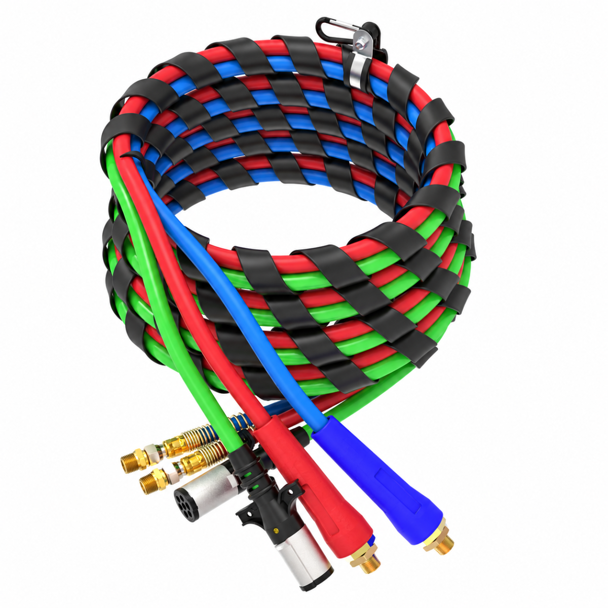Automann 179.3025.20 Airpower 3-in-1 Air and Electrical Line – 20 Feet
