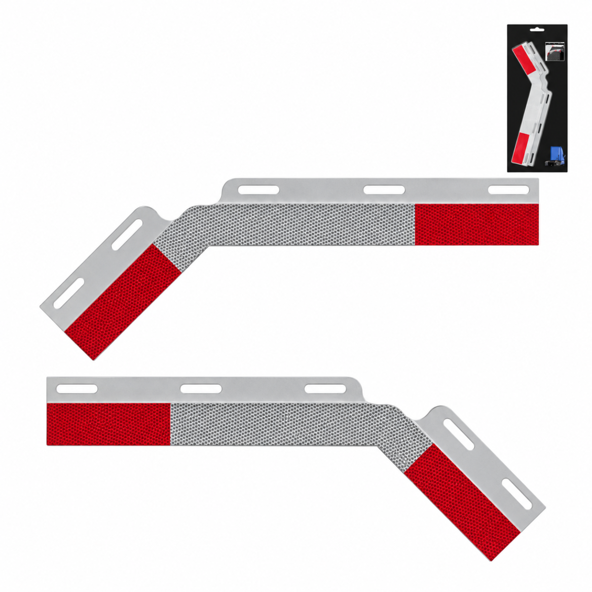 Automann 562.441 Angled Aluminum Conspicuity Plate Set