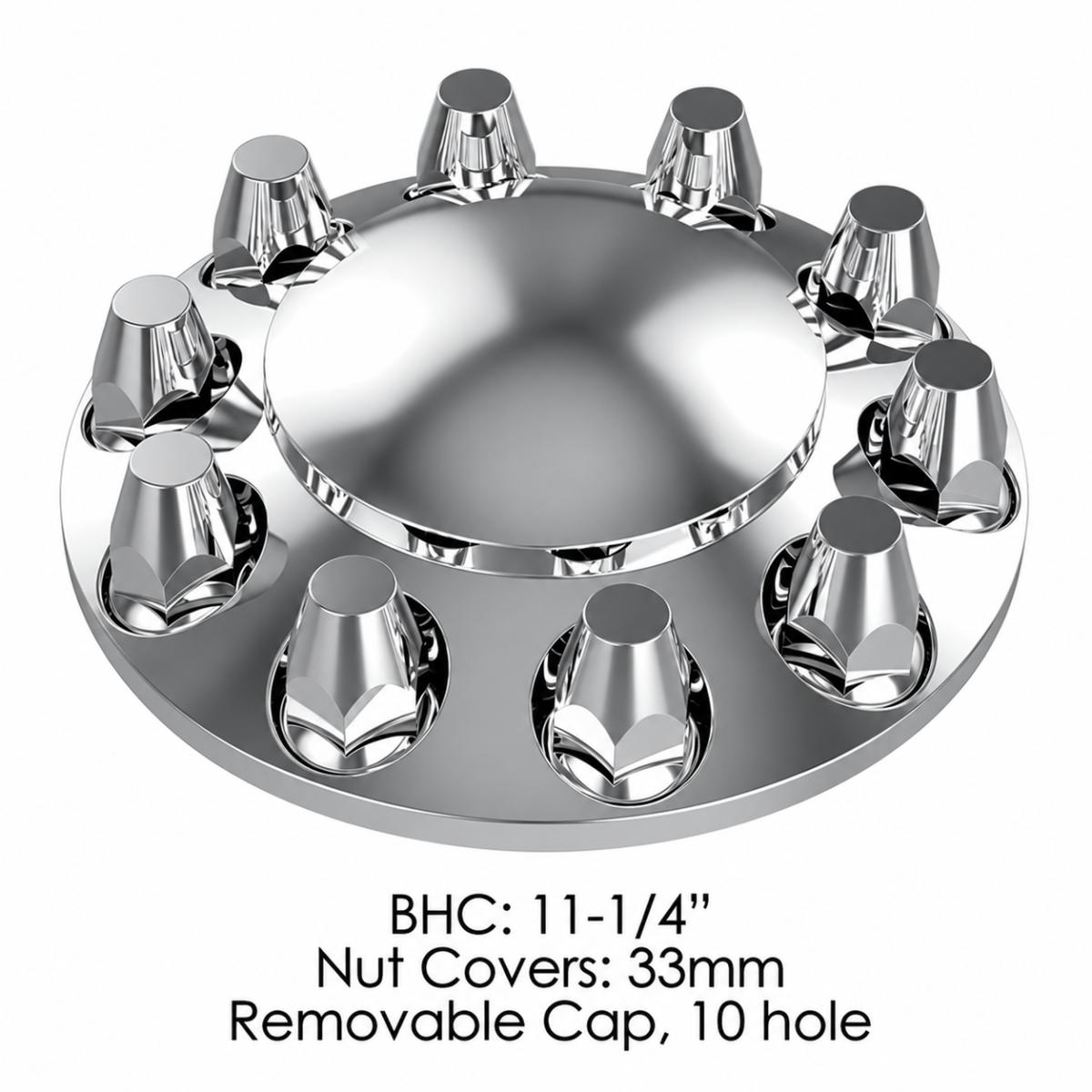 Automann 562.E1003C Chrome Front Axle Cover Set