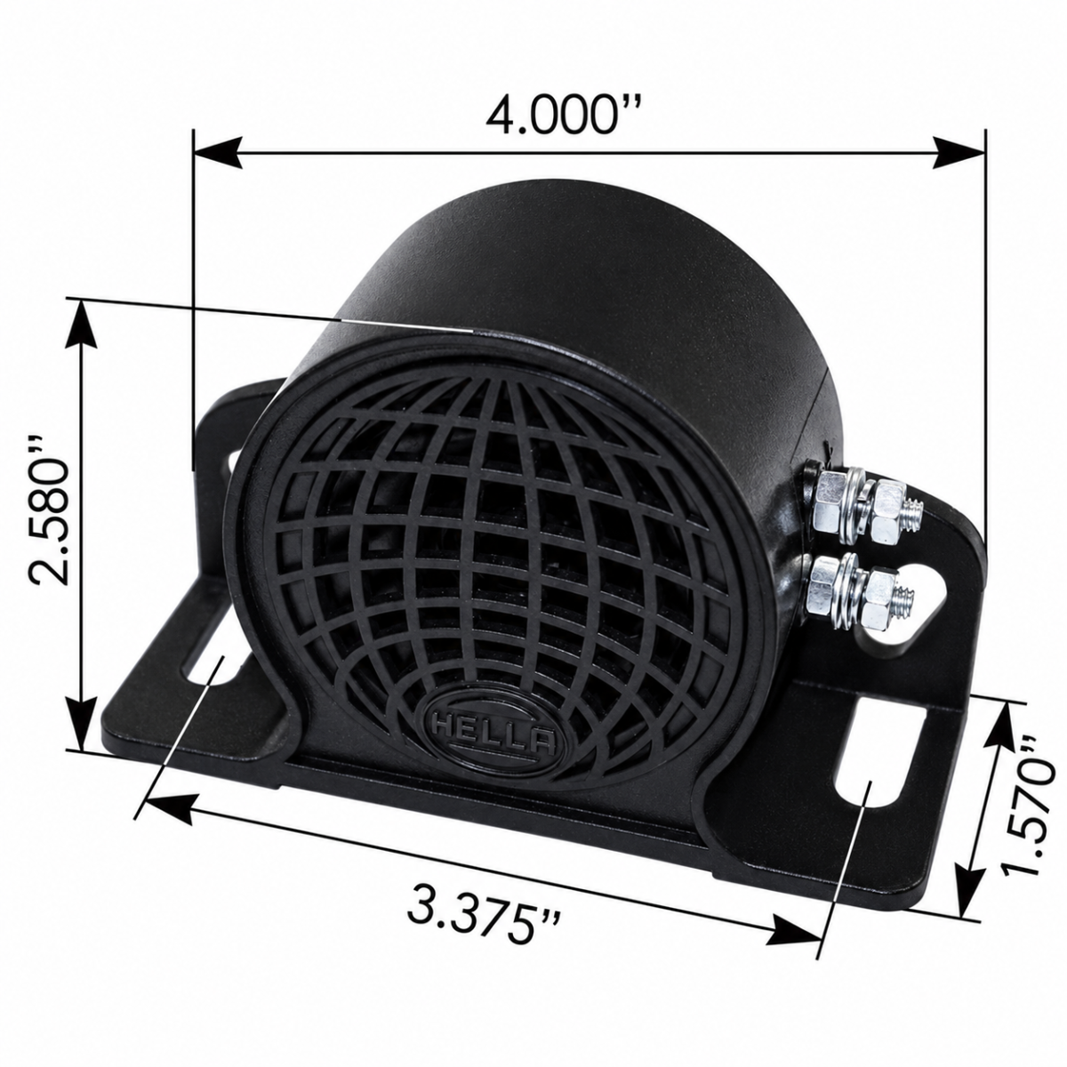 Hella 009148141 Back-Up Alarm – 110 dB