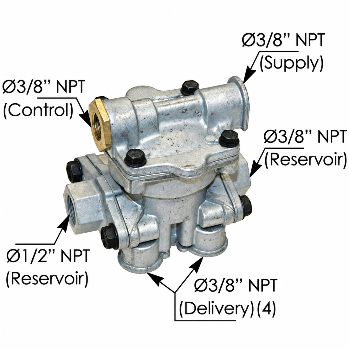 Automann 170.110191 Protected Reservoir Spring Brake Control Valve