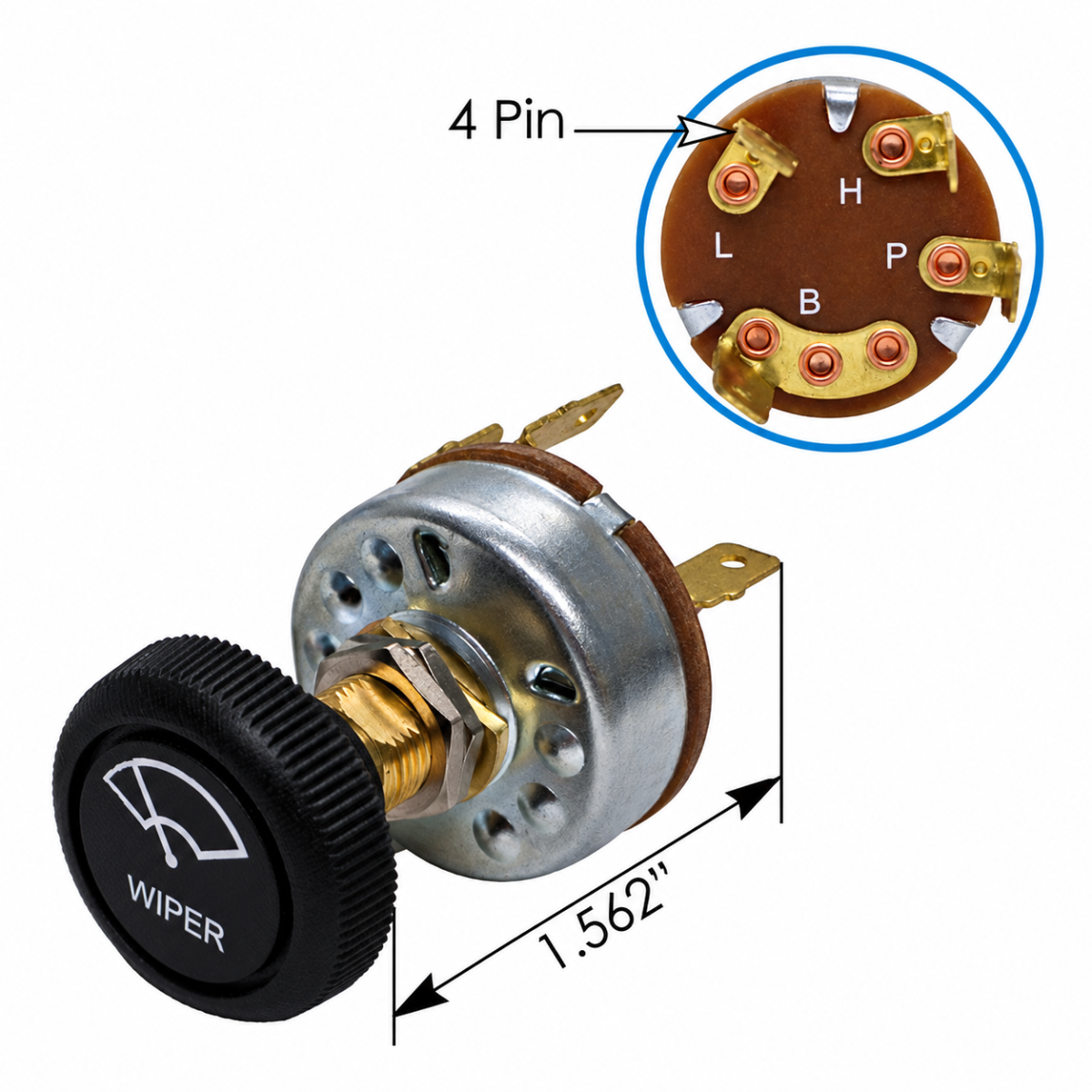 Automann 577.3034 Three-Position Wiper Switch