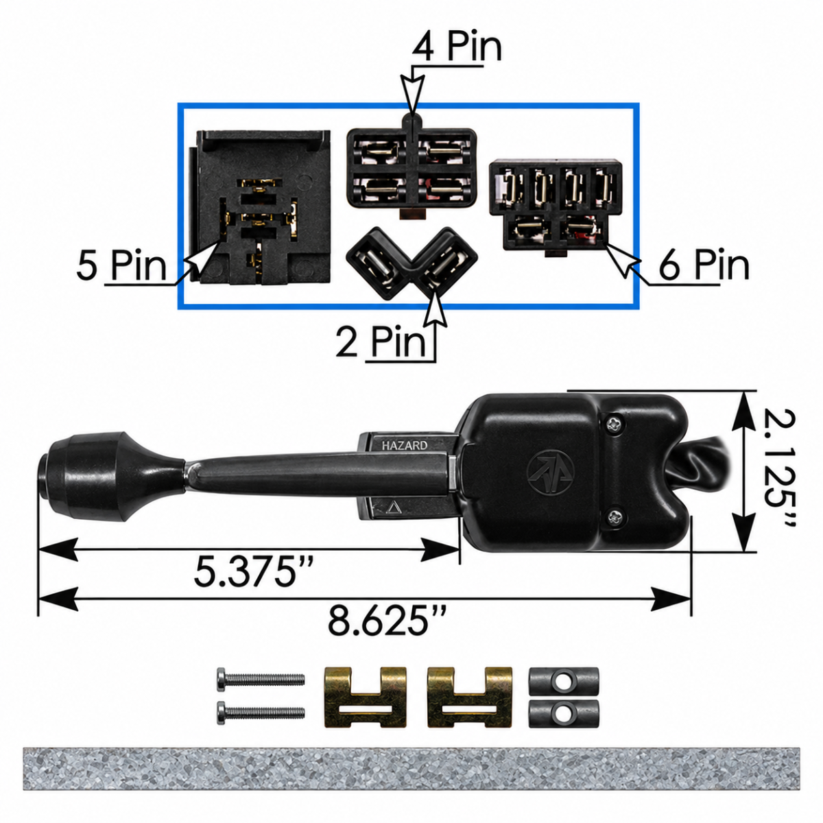Automann 577.75001 Peterbilt Turn Signal Switch – 17 Wires