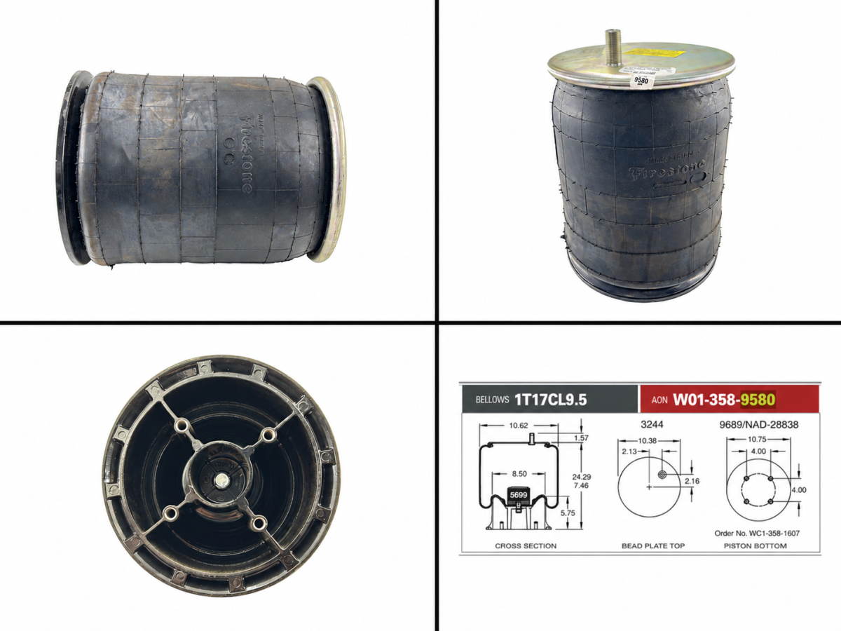 Firestone 9580 - Air Spring Rolling Lobe 1T17CL9.5 CB3/4CF PBW