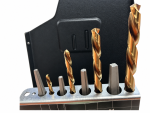 Norseman 8pc Square Extractor & Left Drill bit set USA #70850