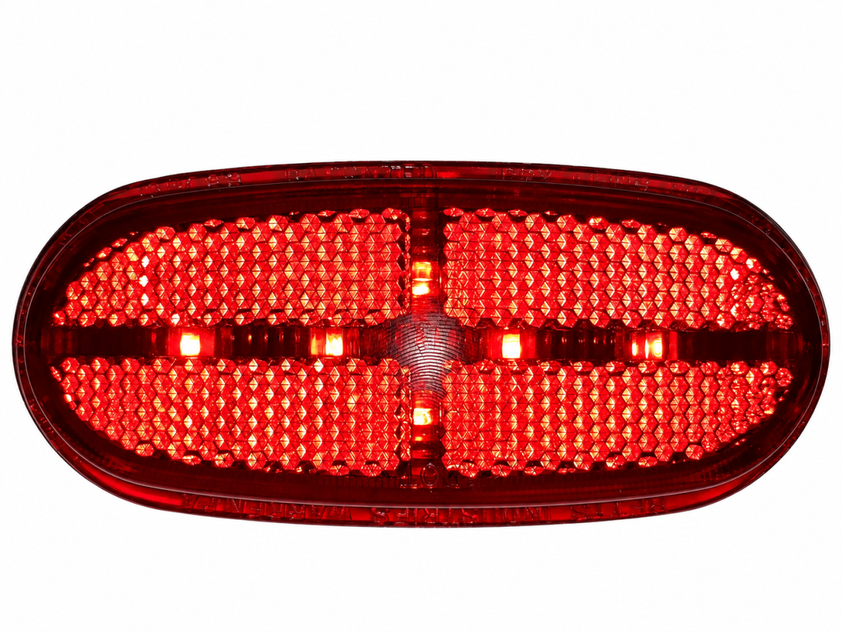 221201, LED Lens Insert - 2 Eyelets, Red Betts 200 Series lamps