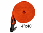 SPANSET WEARGUARD PVC Coated WS440FH Tie-Down Strap 40ftx4In,WLL5400lb