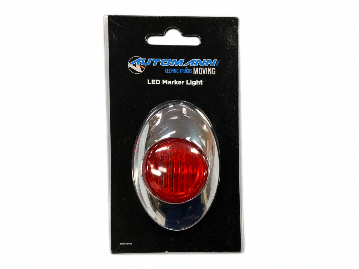 PANELITE MILLENNIUM SERIES M3 RED LED MARKER LIGHT 2 BRIGHT LEDs CHROME BEZEL