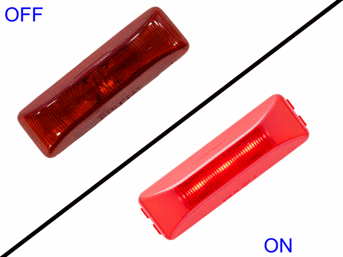 LED THINLINE CLEARANCE LIGHT 1 DIODE RED
