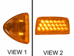 Peterbilt 379 359 Turn Signal Head Light Marker (1ea) 31 LED Amber by Automann