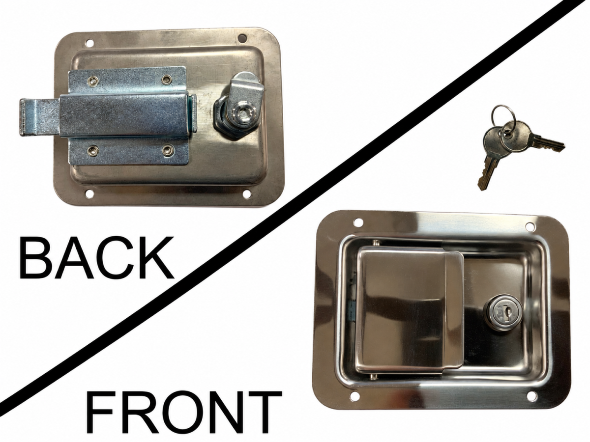 LATCH,FLUSH STANDARD LOCKING  STAINLESS STEEL L3885