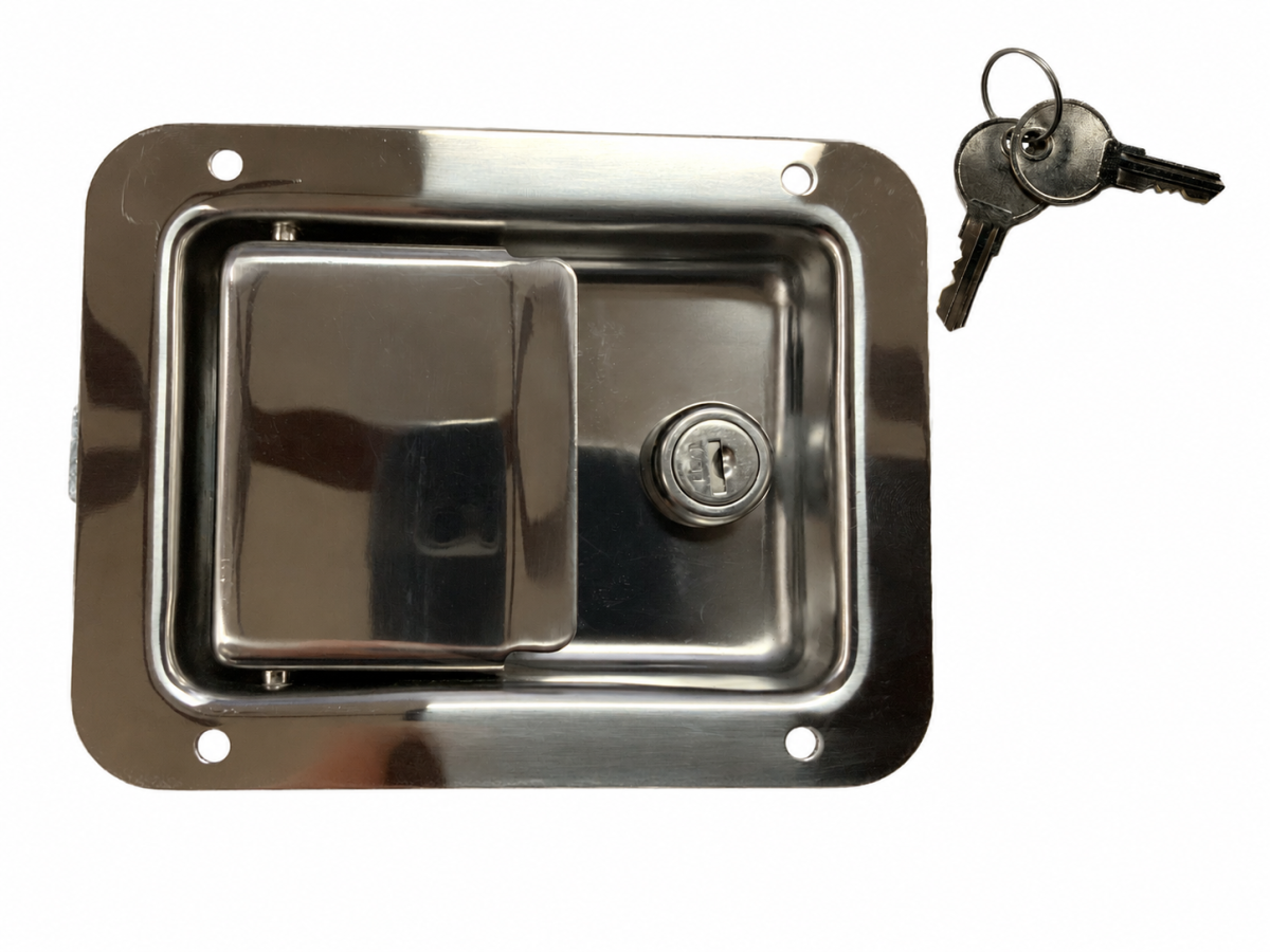 LATCH,FLUSH STANDARD LOCKING  STAINLESS STEEL L3885