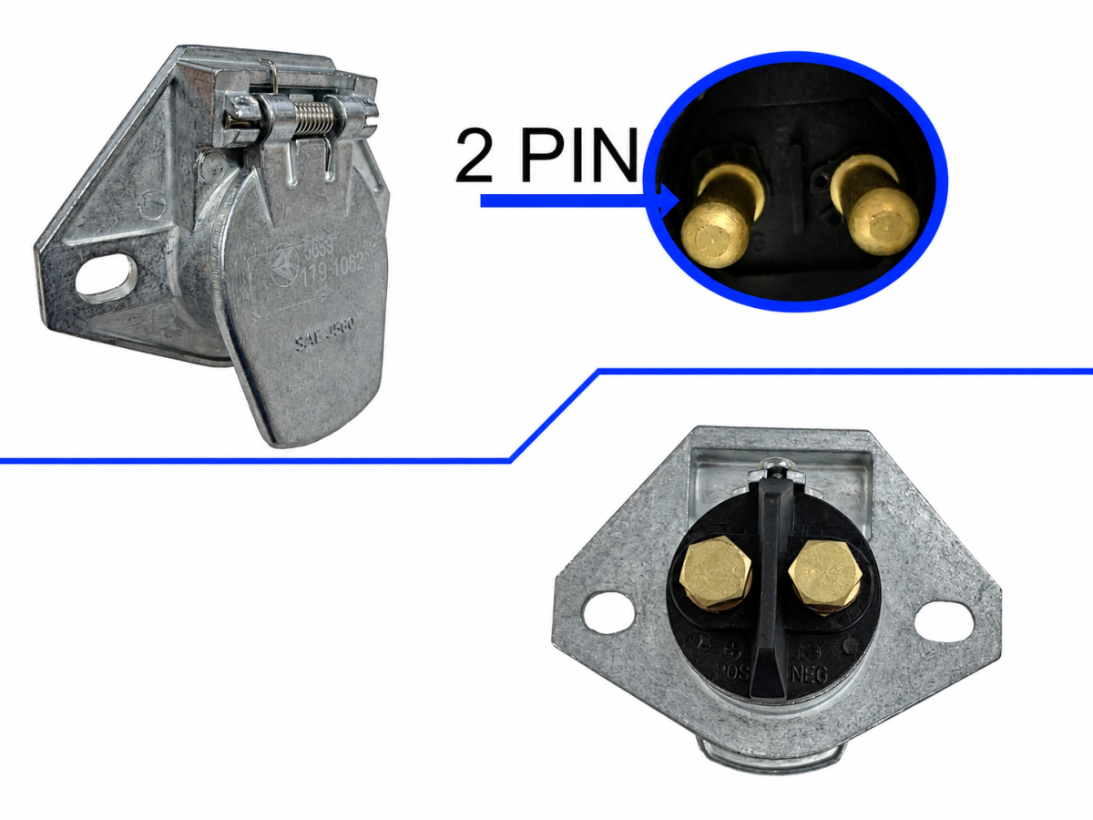 SOCKET DUAL POLE HORIZONTAL