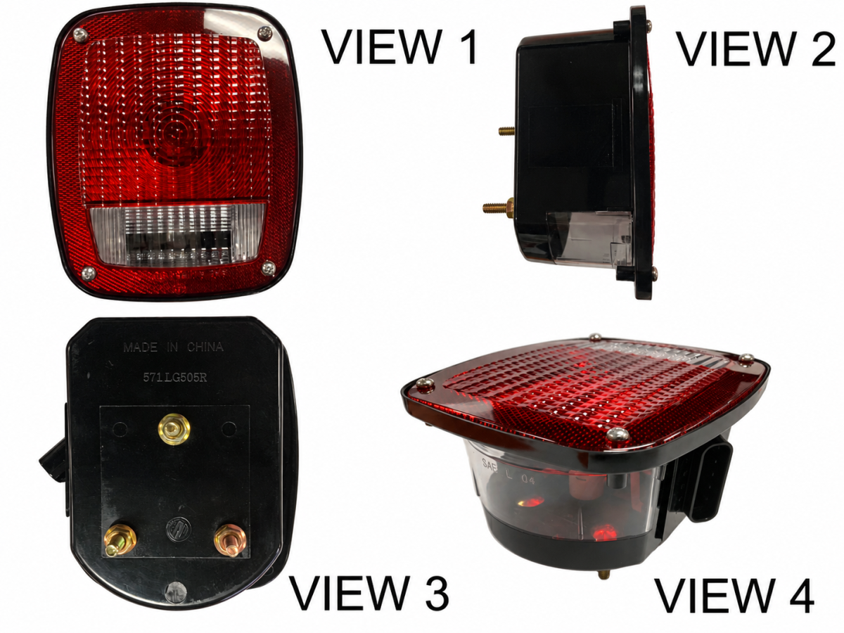 LH Three-Stud Metri-Pack Replacement Box Light GM Peterbilt Freightliner