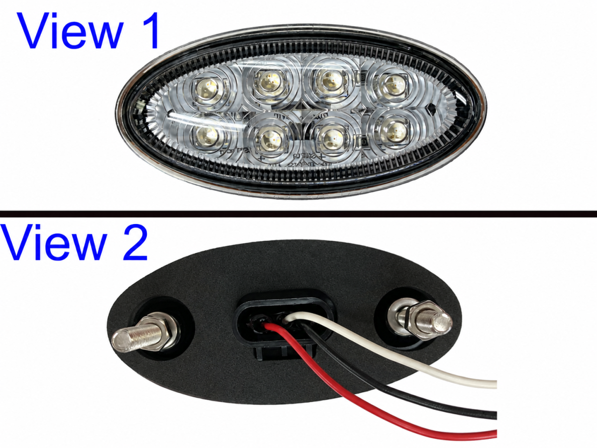 LED SIDE MARKER CLEAR LH & RH PETERBILT