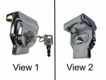 GLADHAND LOCK KEYED (ALUMINUM CHROME GLADHAND LOCK)