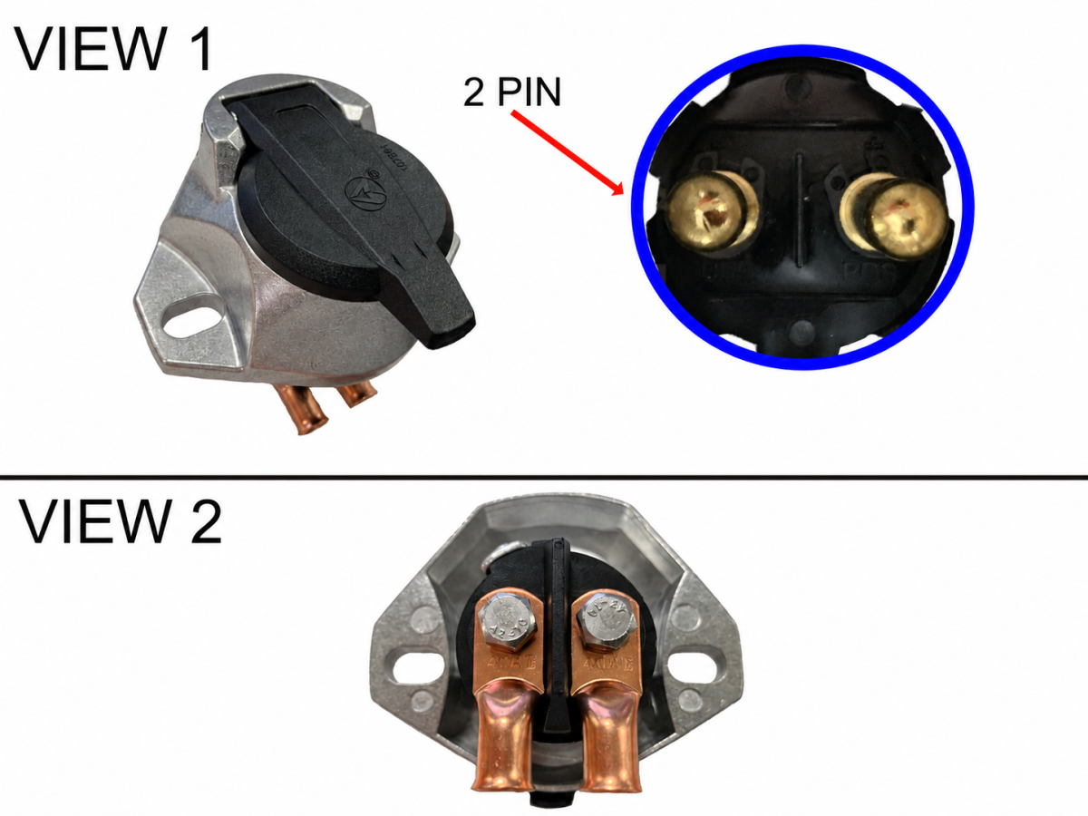 Heavy Duty Dual Pole Socket Horizontal Pins (15-326) w/ FREE SHIPPING for Tarps