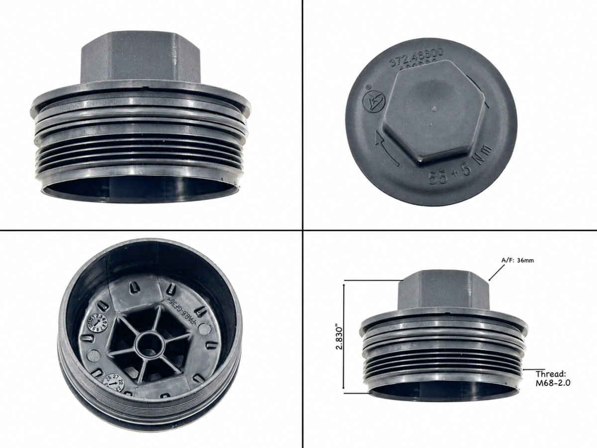 Engine Fuel Filter Cap Detroit Diesel DD15 572.46608 A4700921608