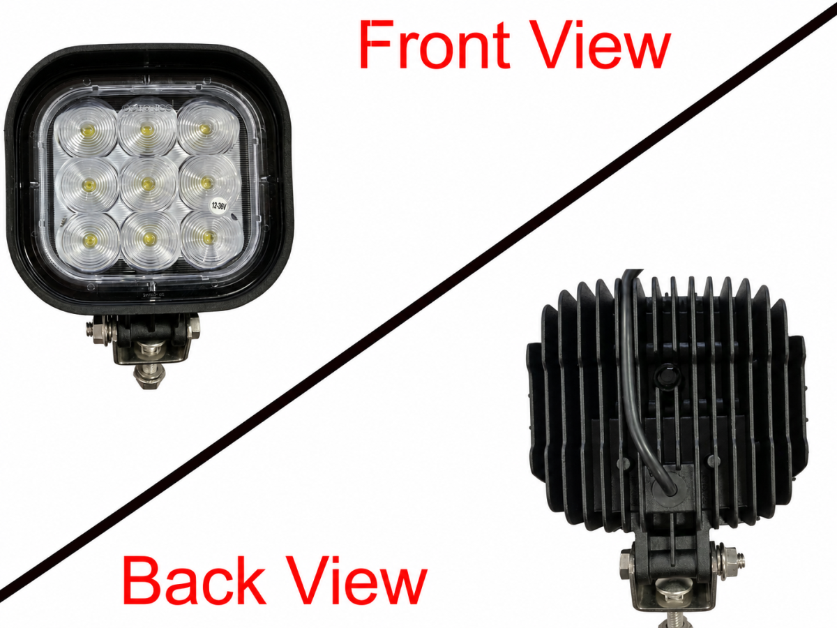 Opti-Brite LED Work Lights; 4X6 FLD; 9 LED 2160LM