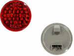 2X Maxxima Red 4" Round Stop Turn Tail Park Light 32 LED STT M42320R KITS