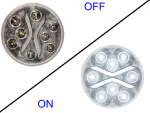 LED BACKUP LIGHT 4" ROUND LIGHTGUIDE PL3