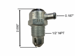 1/2" NPT Pipe Thread Brass Fuel Gas Tank Roll Over Safety Vent Valve Rollover
