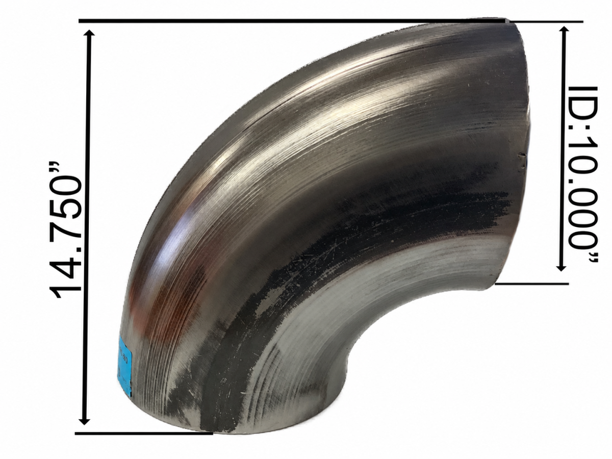 DynaFlex 10" 90  12 Ga Steel Pipe Tangent Elbow