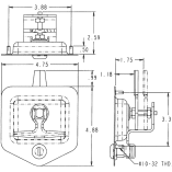 Single Latch Point Folding-T Handle Latch, Gasket & Cylinder w/Keys Included - Image 6