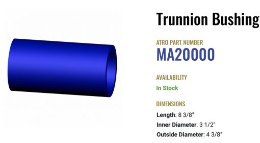 tro Trunnion Bushing - MA20000 - Mack - 10QK130P1 R307441 R302924A - Image 3
