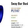 Atro Polyurethane Kenworth Sway Bar Bushings PL1147 - Image 2