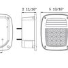 Combination stop/turn/tail/back-up/license light, hard wired, driver side - Image 2