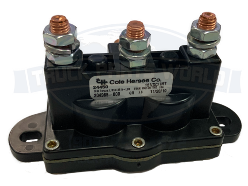 24450 COLE HERSEE 12 VOLT MOTOR REVERSING INTERMITTENT DUTY DPDT SOLENOID - Image 2